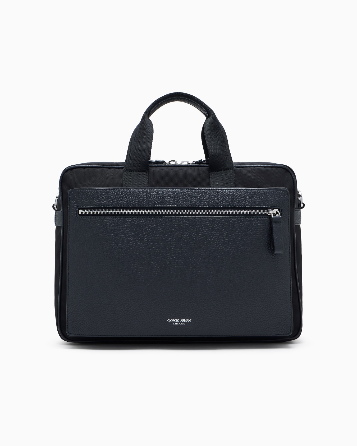 Briefcase in nylon e pelle granata ASV Slide 0