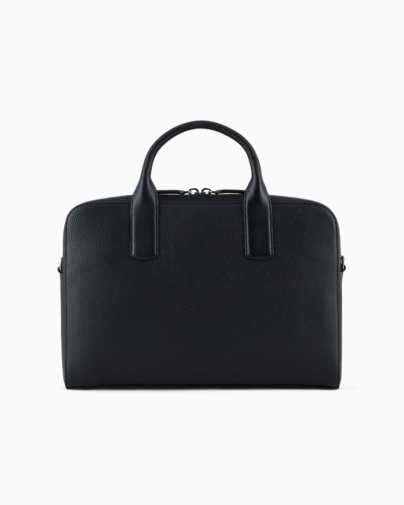 Pebbled leather briefcase Slide 2