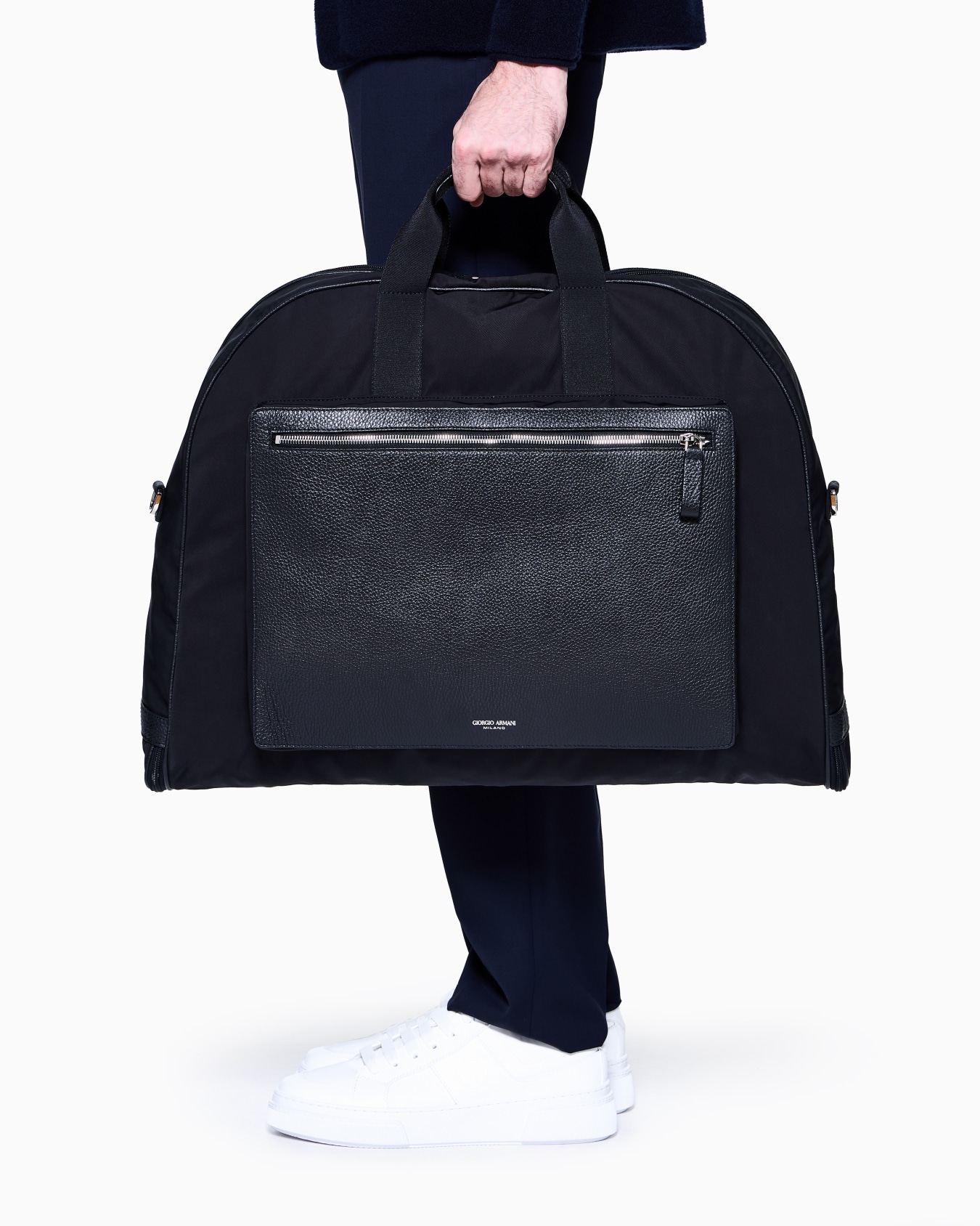 Housse pour vêtements en nylon écologique et cuir grainé ASV Diapositive 6