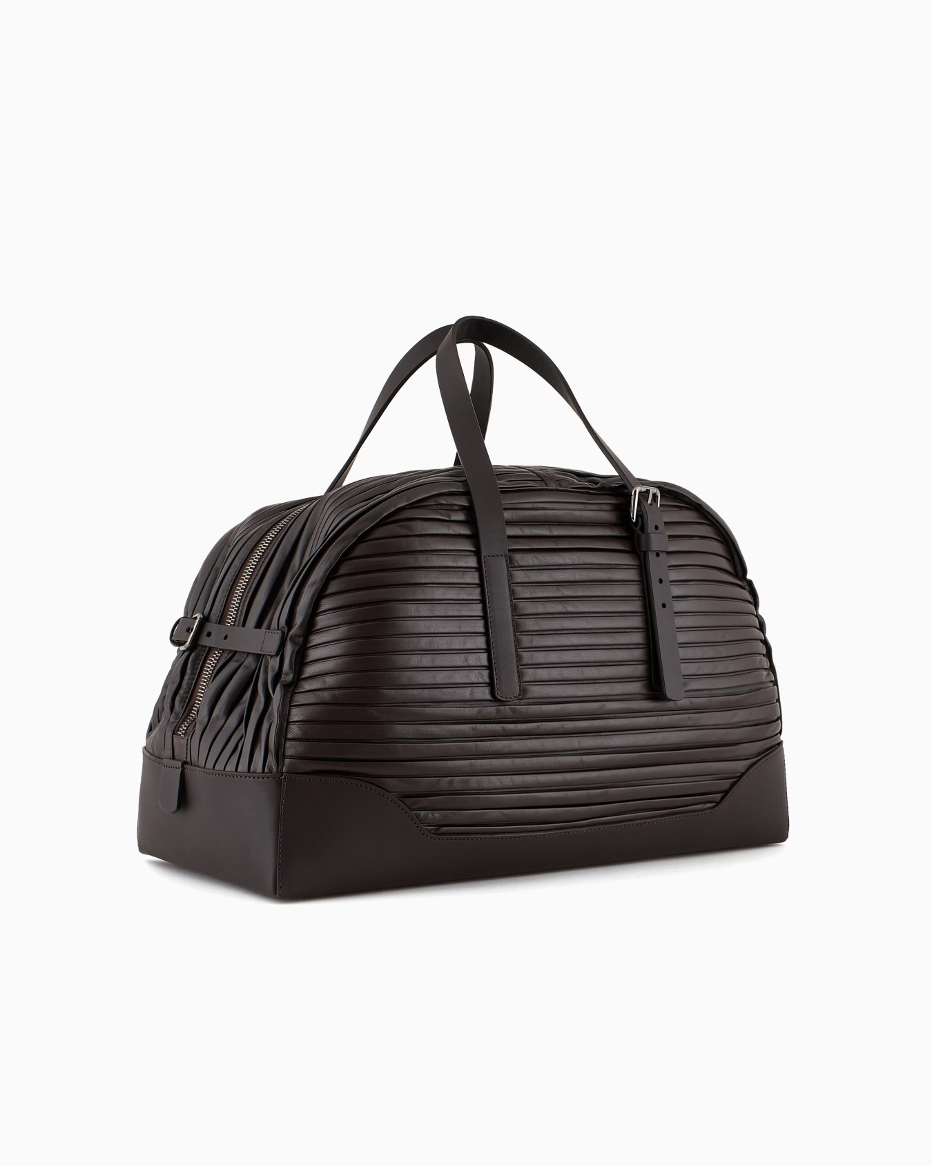 Pleated nappa-leather duffel bag Slide 1