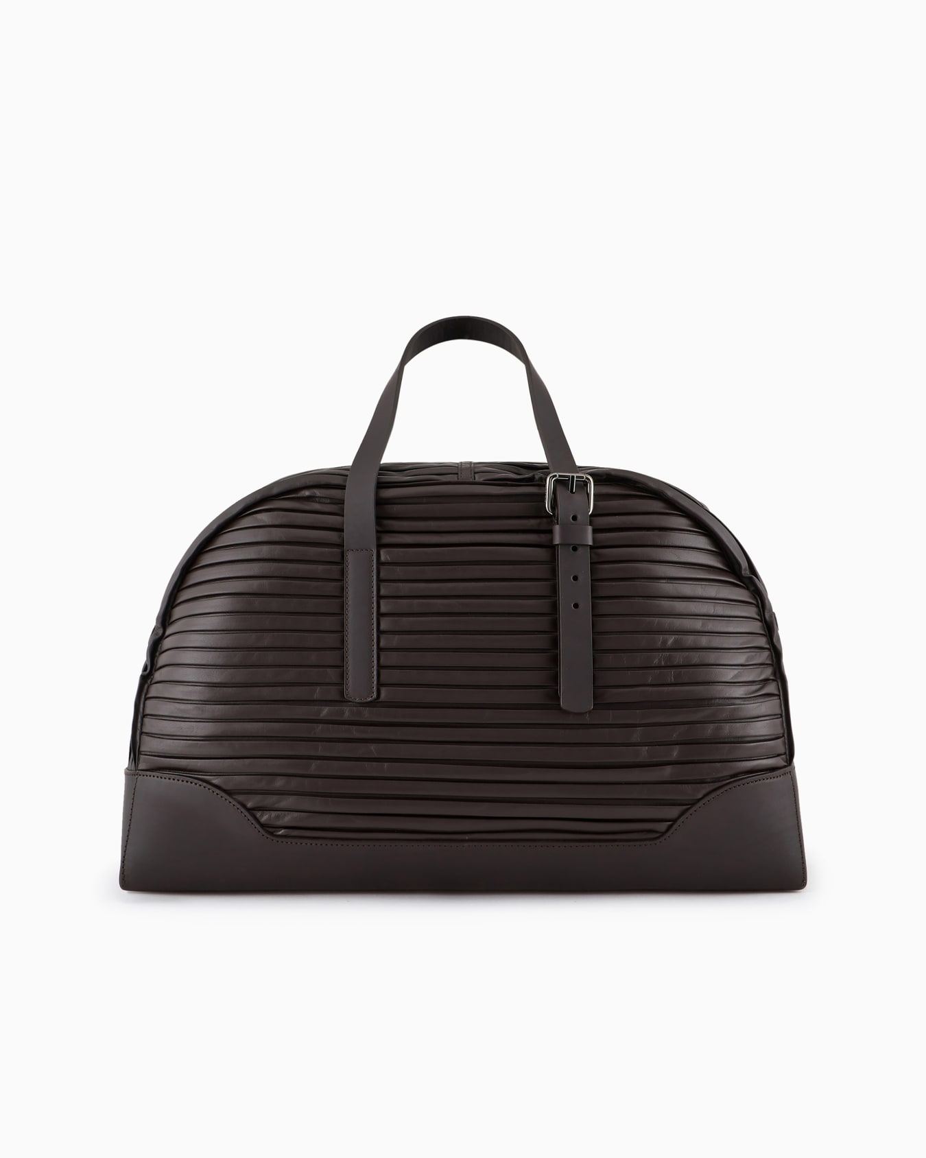Pleated nappa-leather duffel bag Slide 2