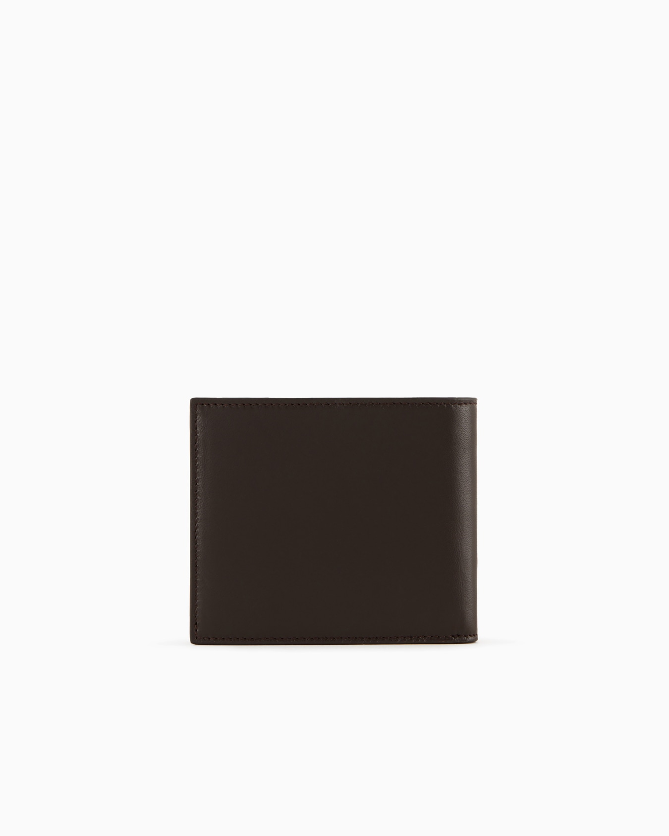 Nappa-leather bifold wallet with embroidered logo Slide 1