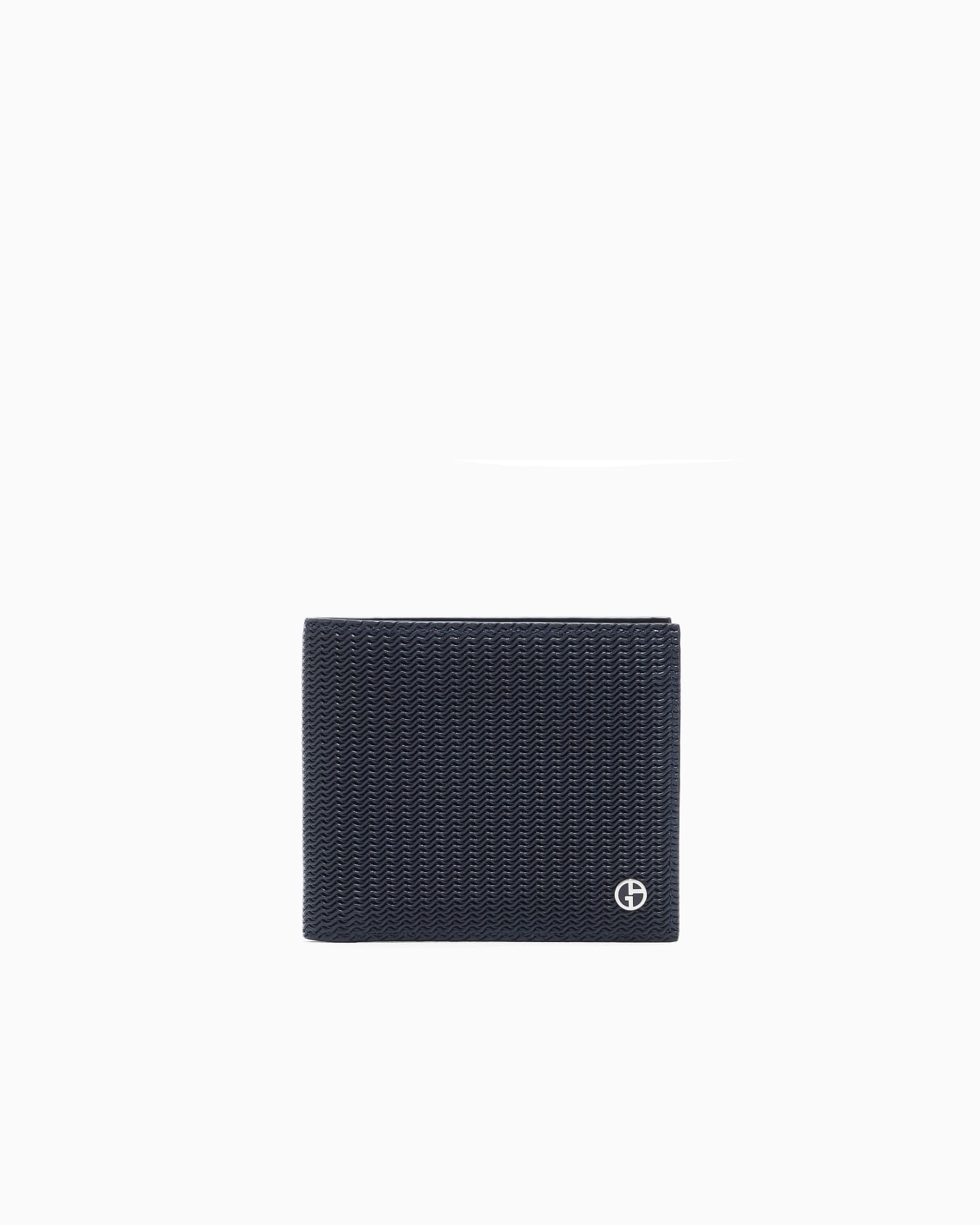 Bifold wallet in embossed leather Slide 0