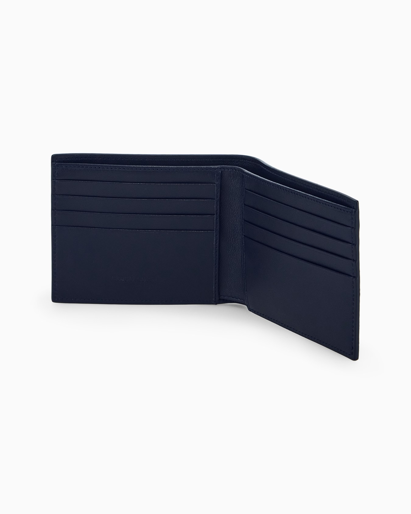 Bifold-Brieftasche Nappaleder mit Kartenfächern und Logo Folie 3