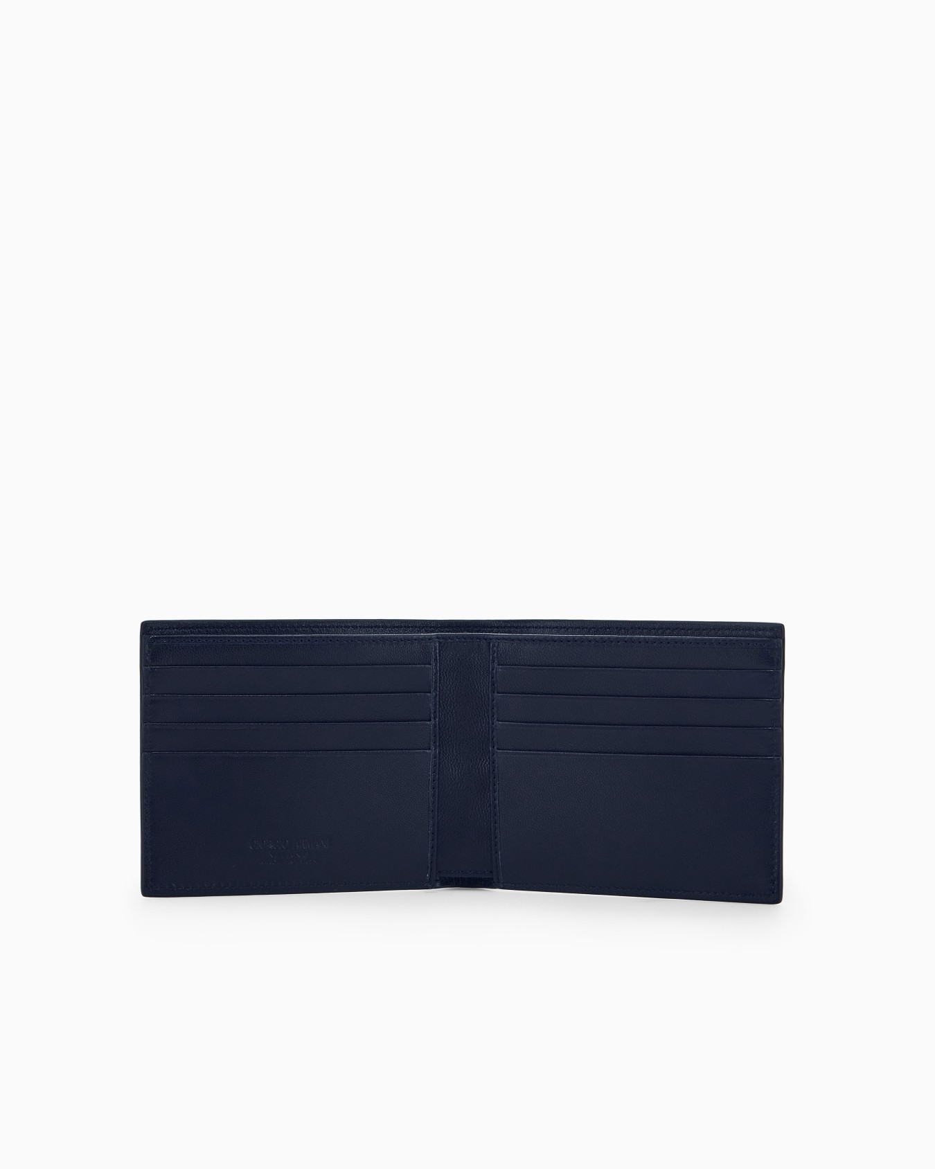 Bifold-Brieftasche Nappaleder mit Kartenfächern und Logo Folie 2