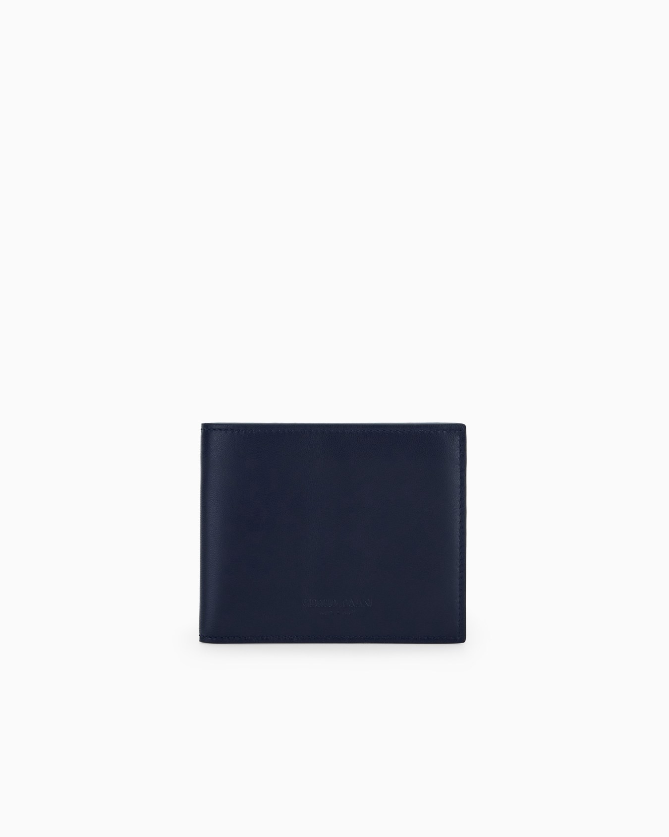 Bifold-Brieftasche Nappaleder mit Kartenfächern und Logo Folie 0