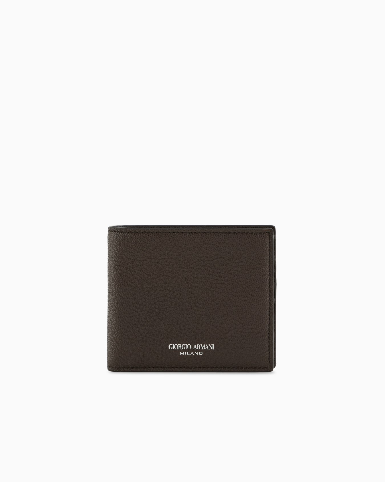 Printed leather wallet Slide 0