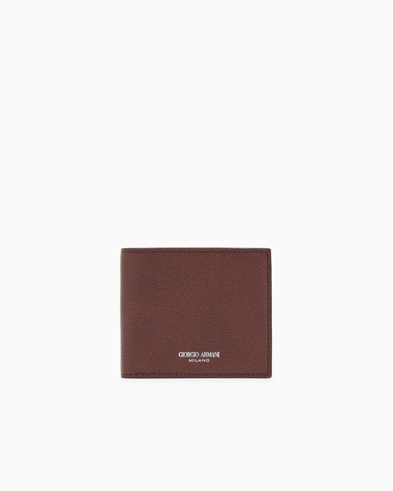 Printed leather wallet Slide 0