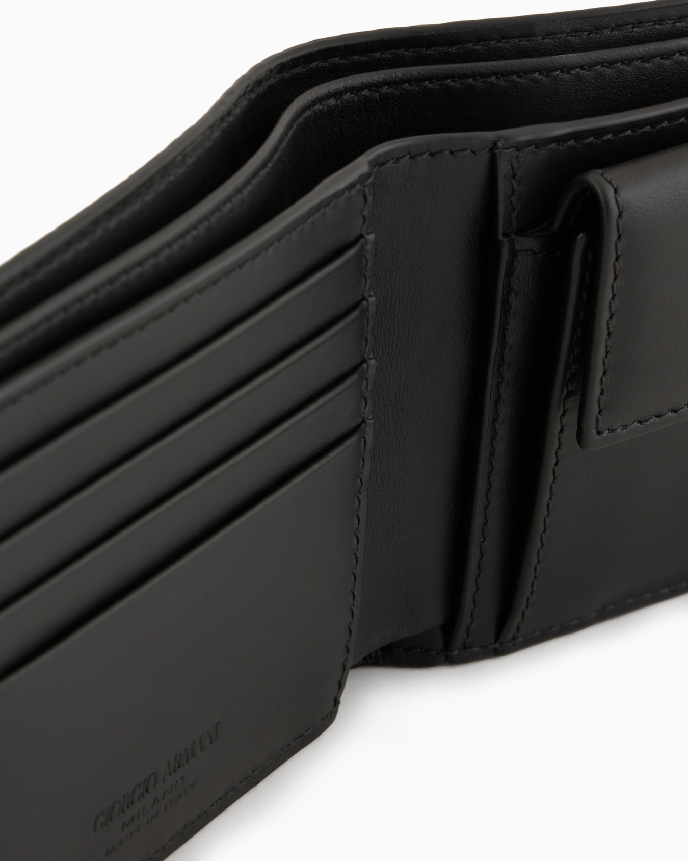 Bifold-Portemonnaie aus bedrucktem Leder Folie 3