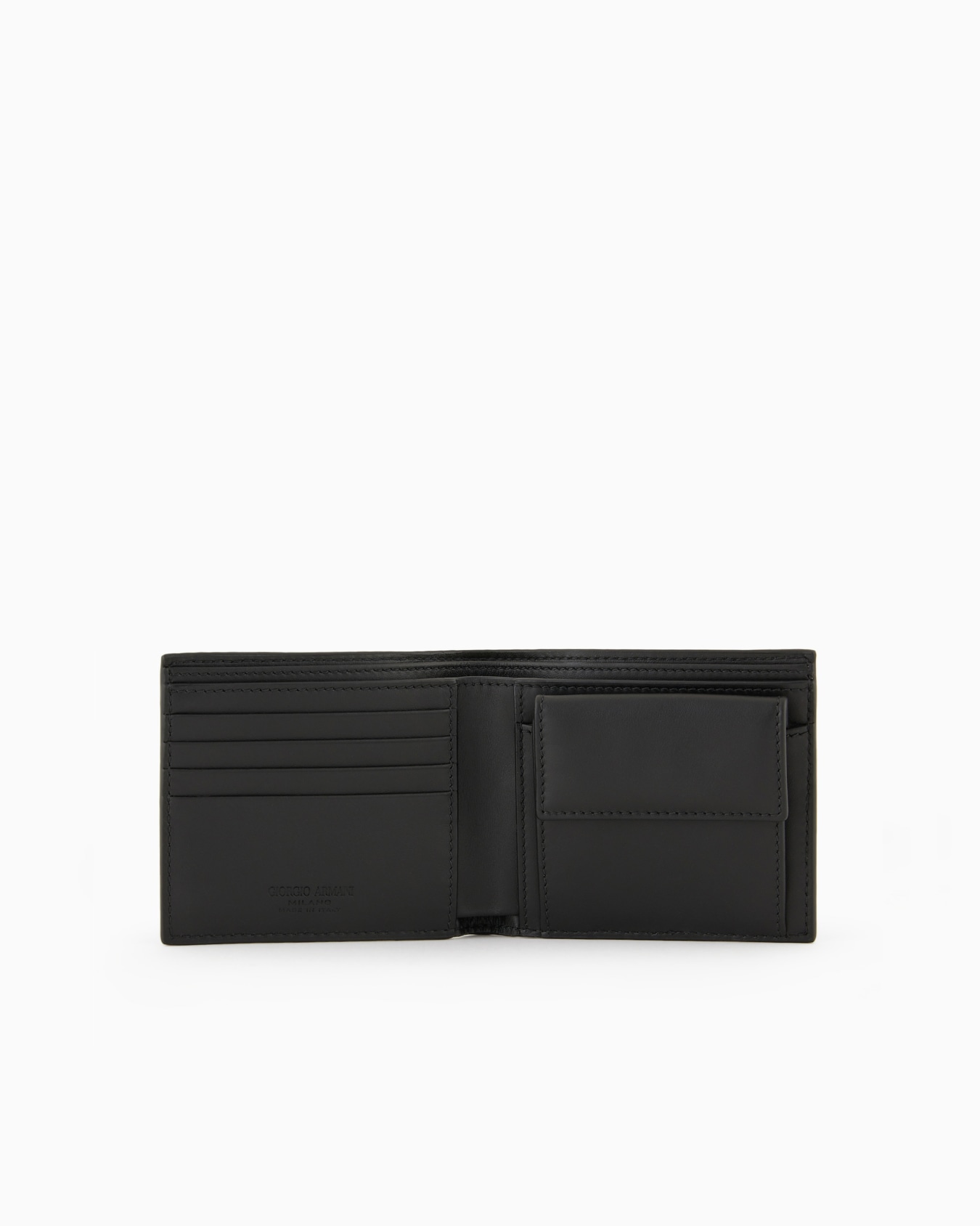 Bifold-Portemonnaie aus bedrucktem Leder Folie 2