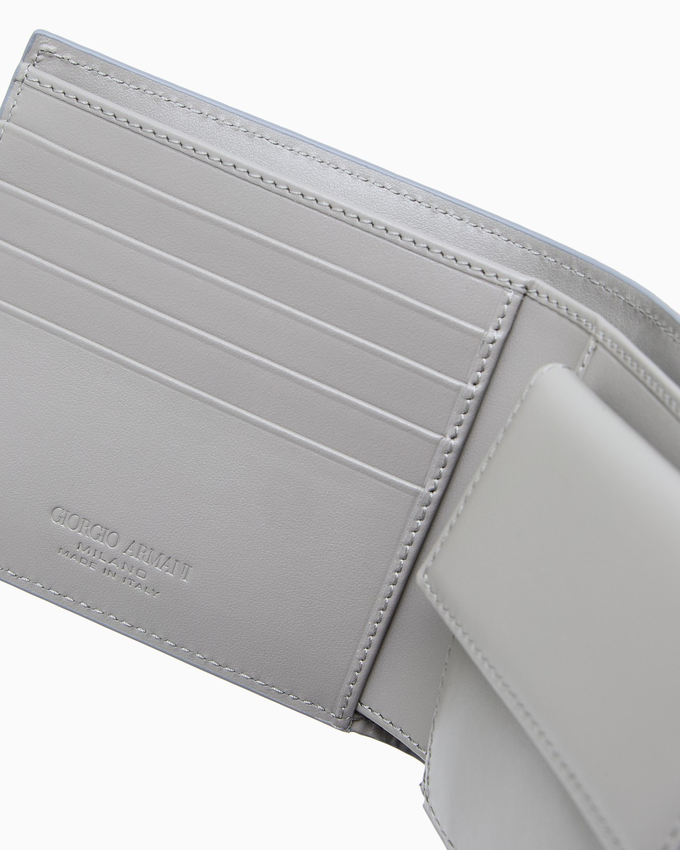 Bifold-Portemonnaie aus bedrucktem Leder Folie 3
