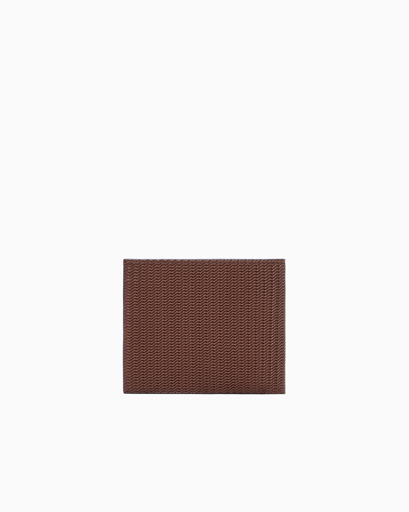 Bifold wallet in embossed leather Slide 1