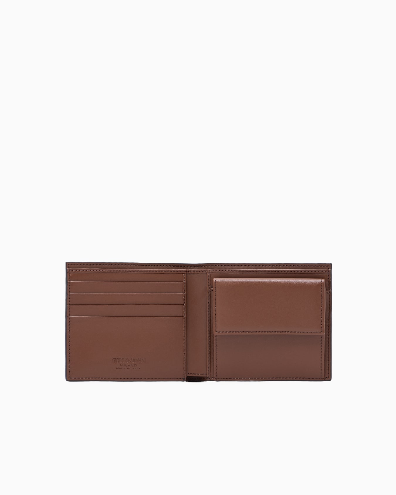 Bifold wallet in embossed leather Slide 2