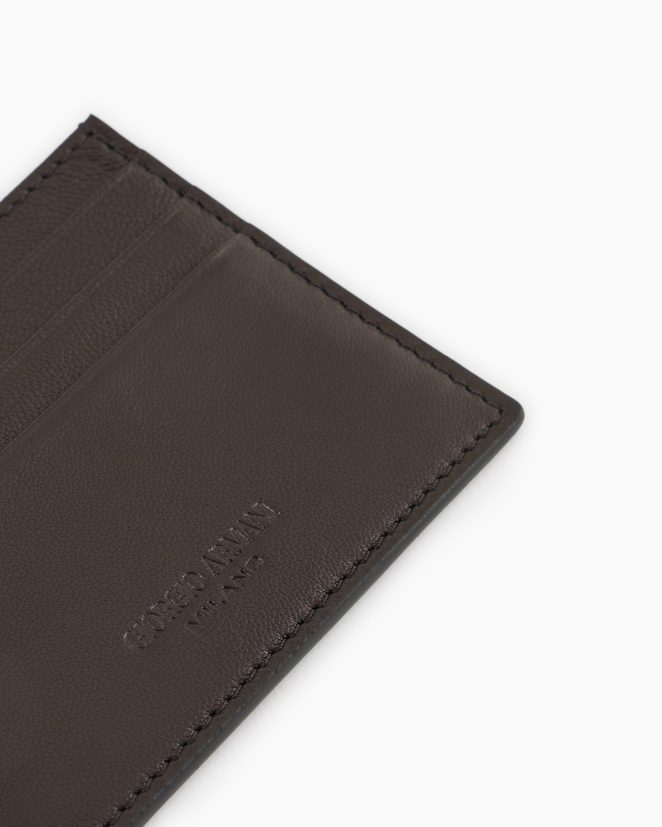 Nappa leather card holder Slide 2