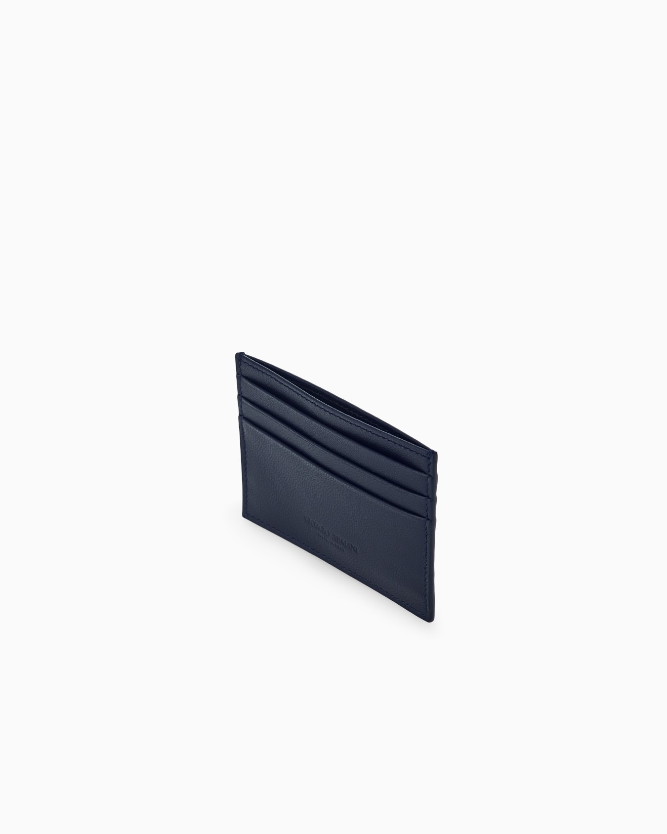 Credit card holder in nappa leather with an embossed logo Slide 2
