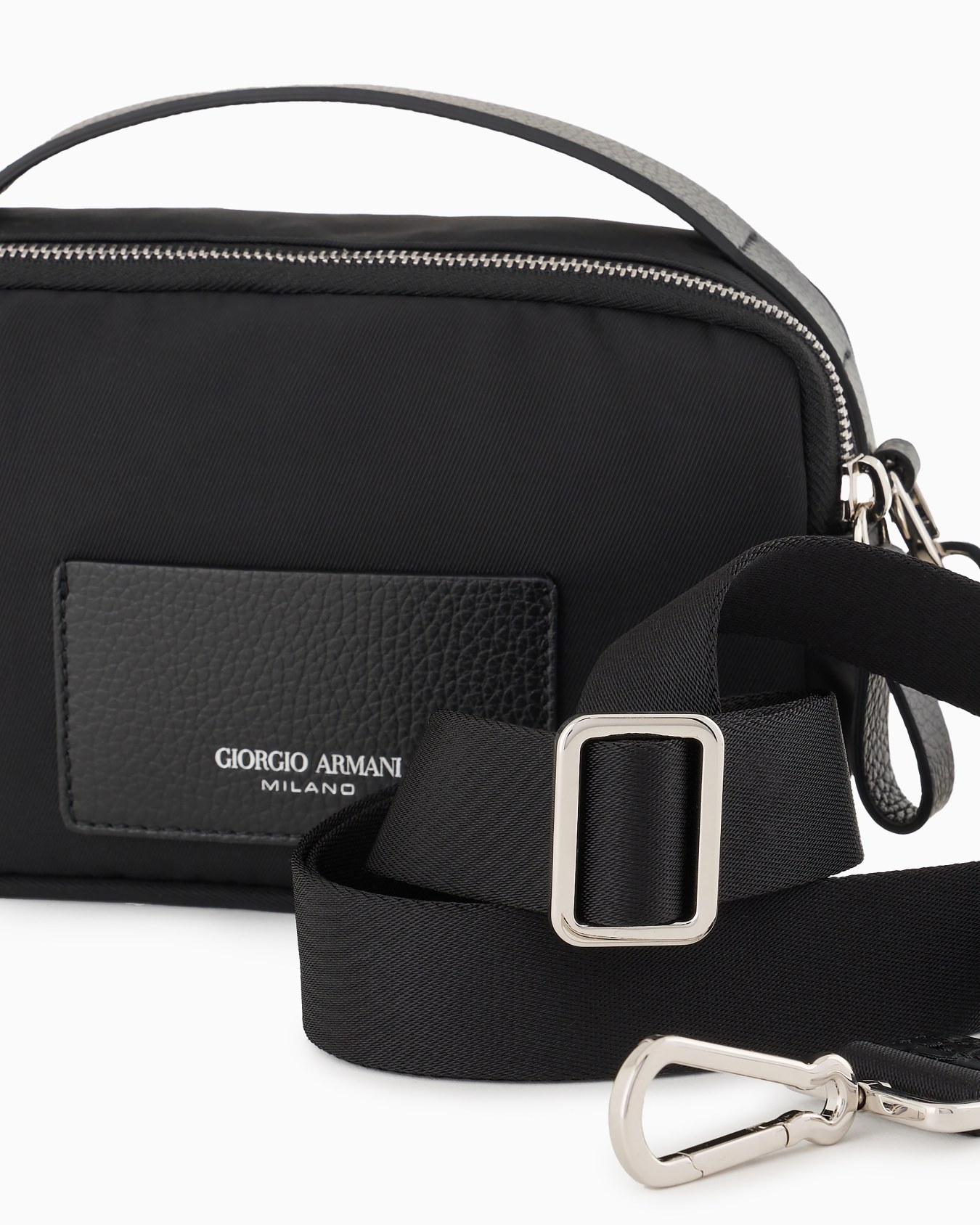 ASV mini crossbody bag in nylon and leather Slide 4