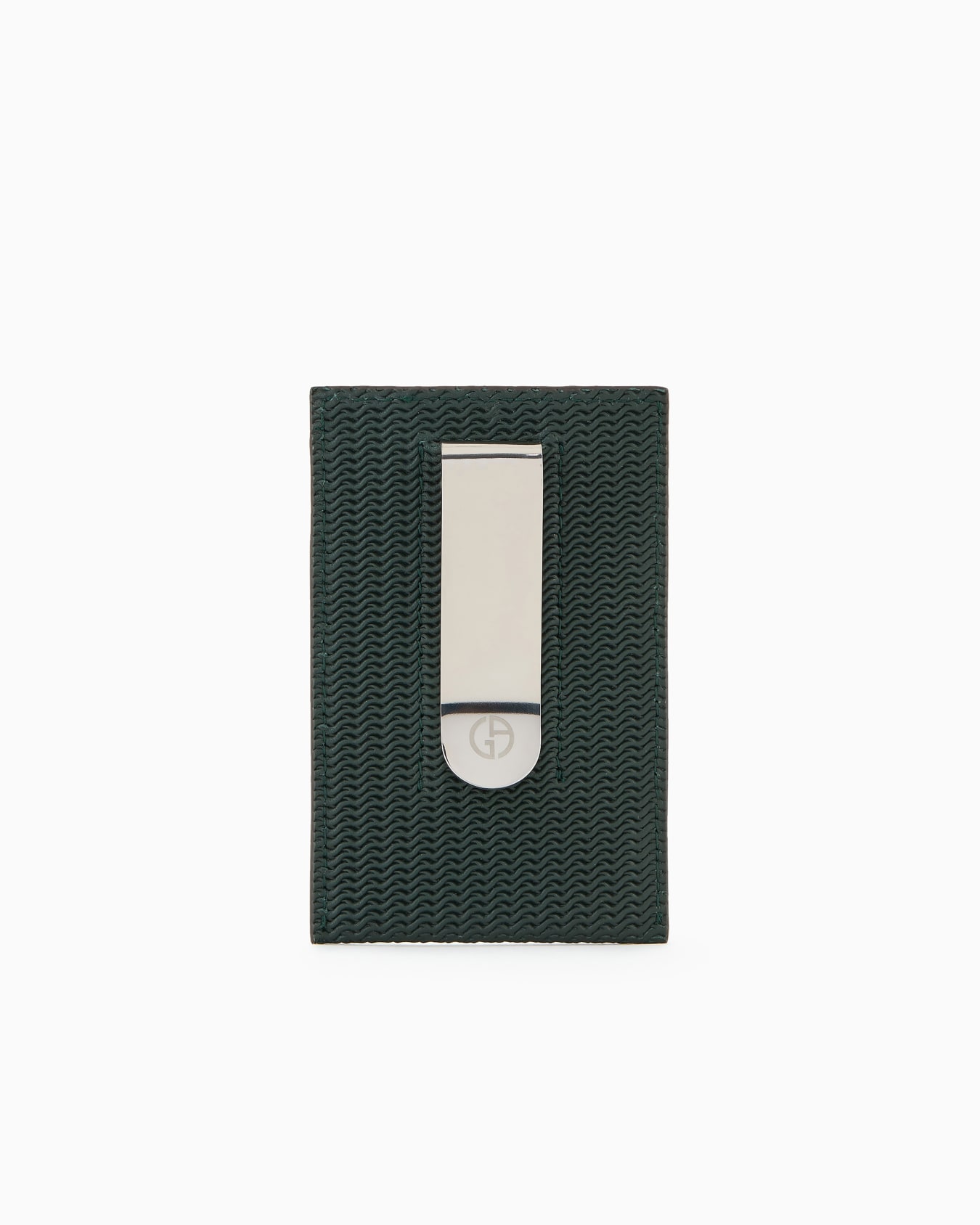 Card holder in embossed leather Slide 1