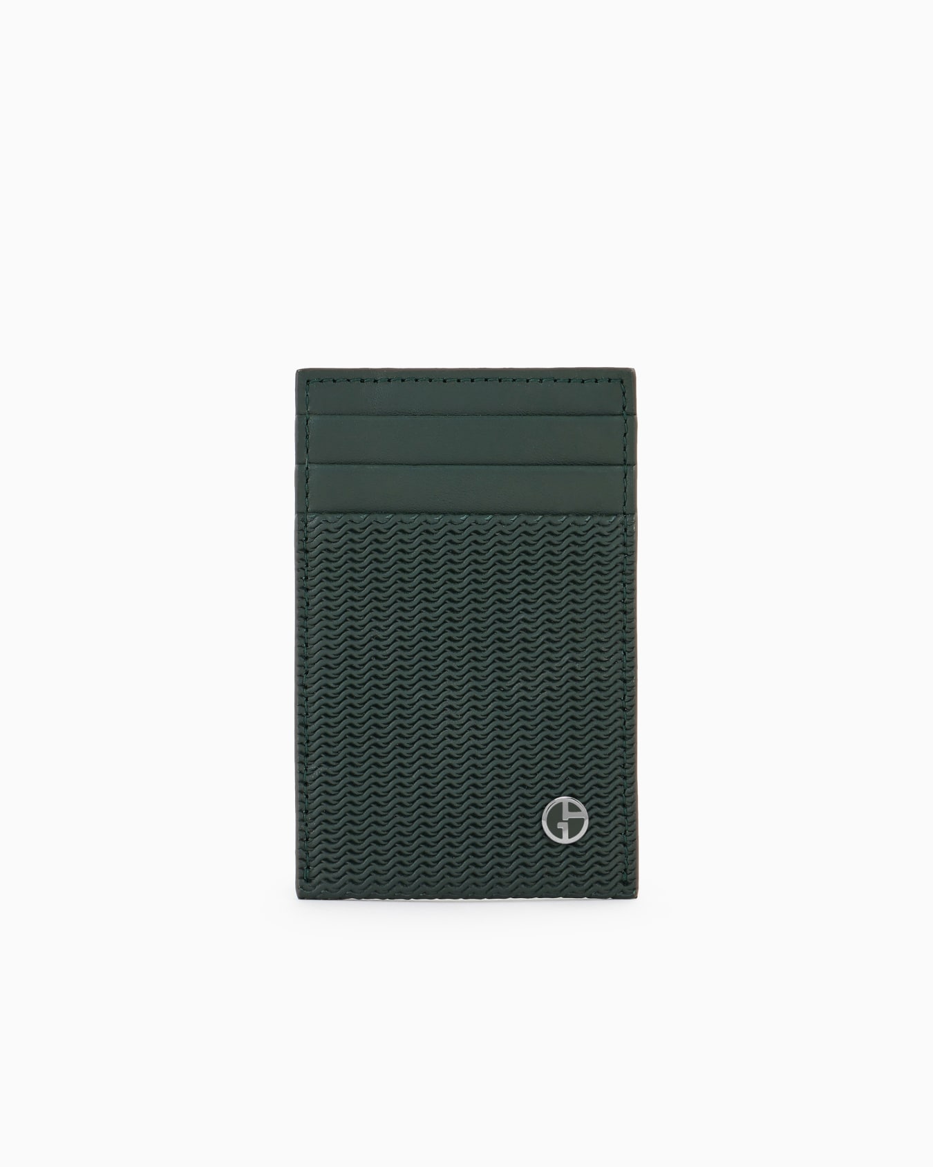 Card holder in embossed leather Slide 0