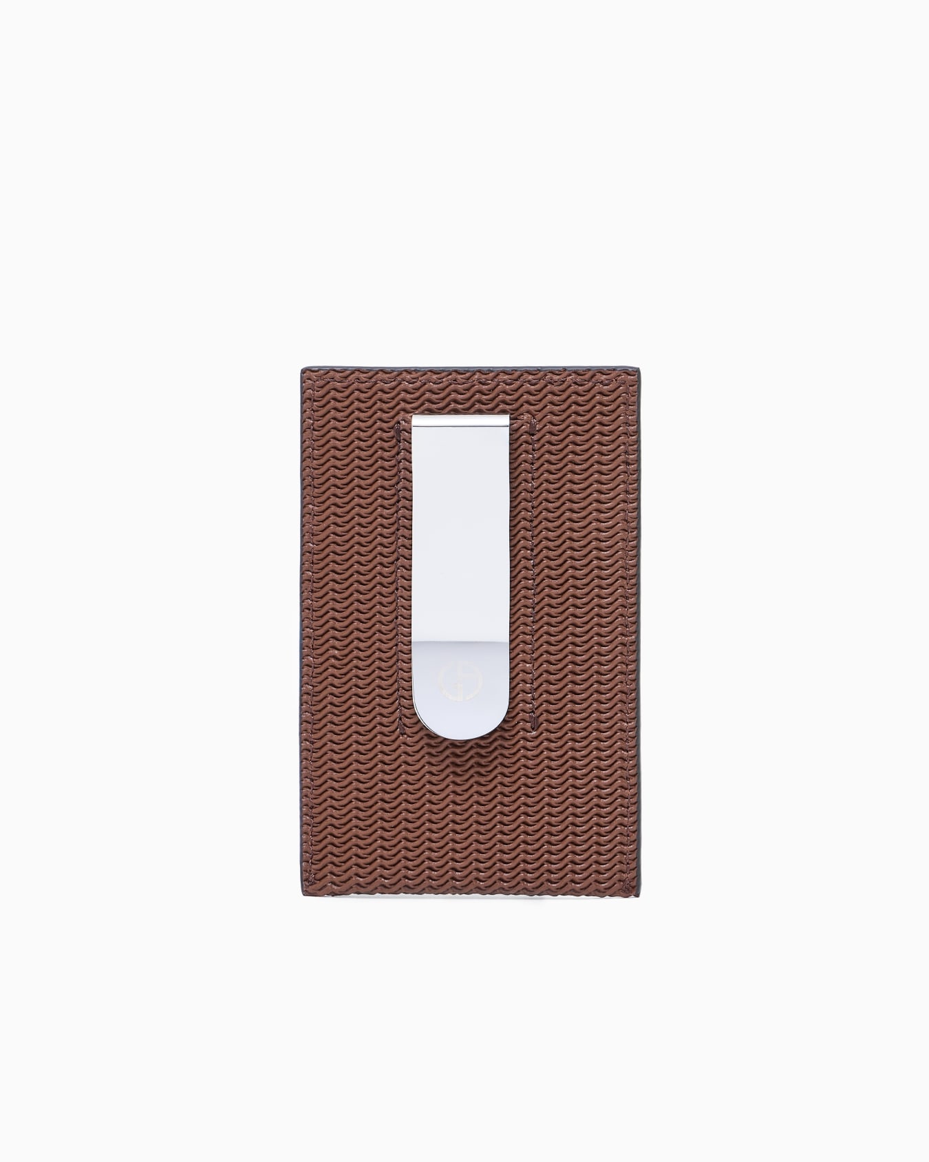 Card holder in embossed leather Slide 1