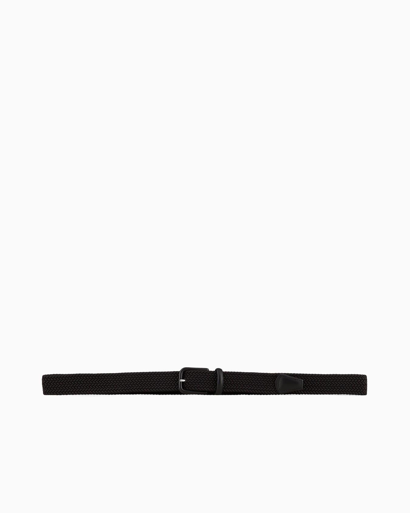 Woven webbing and leather belt Slide 2