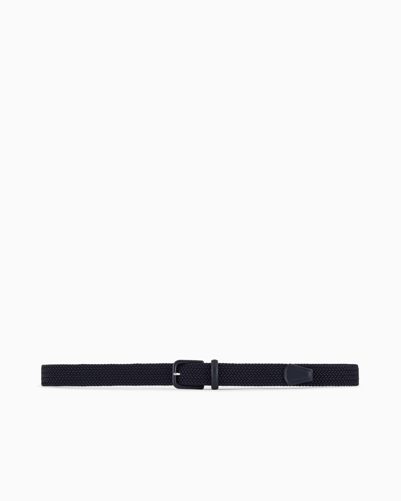 Woven webbing and leather belt Slide 2