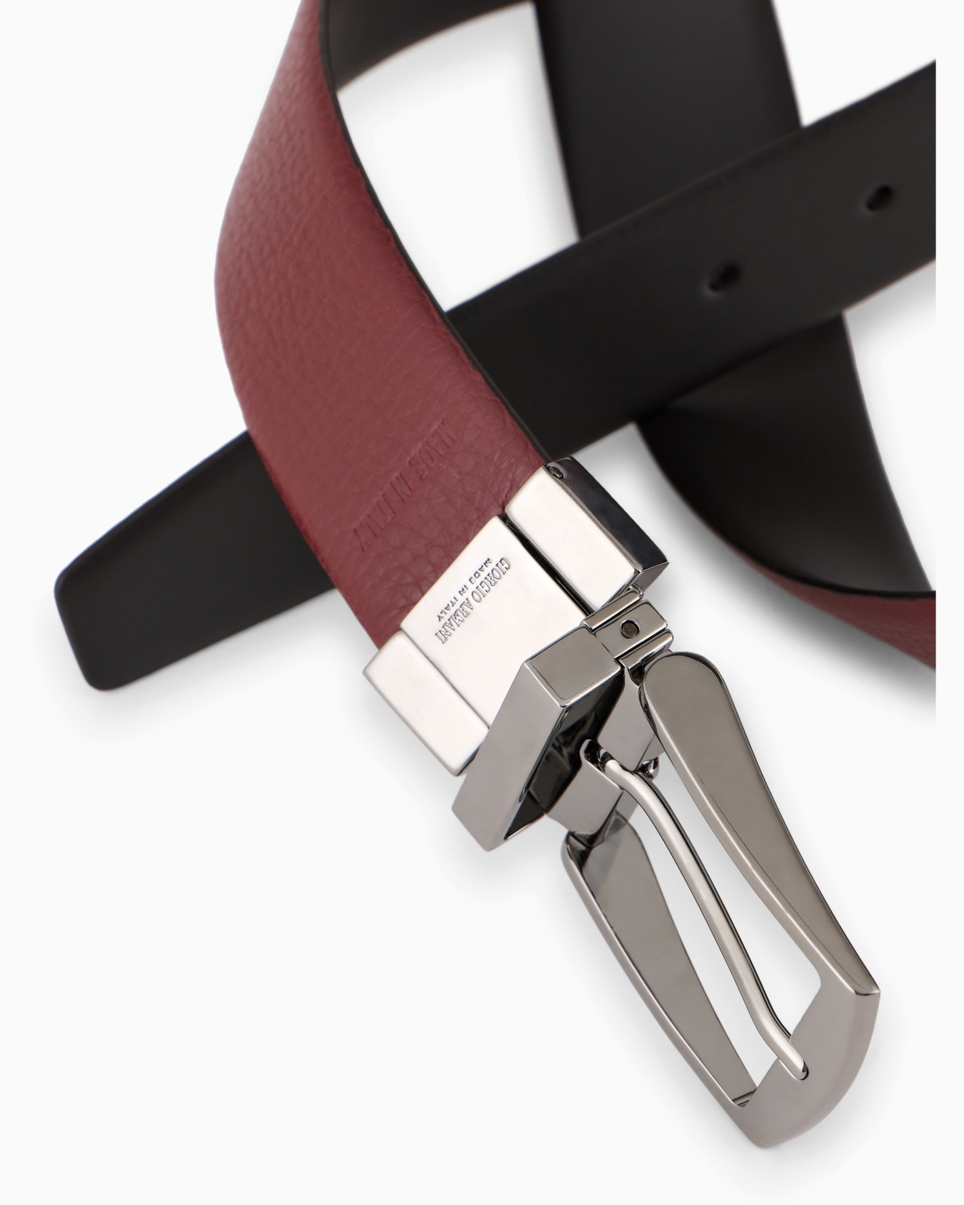 Reversible leather belt Slide 1
