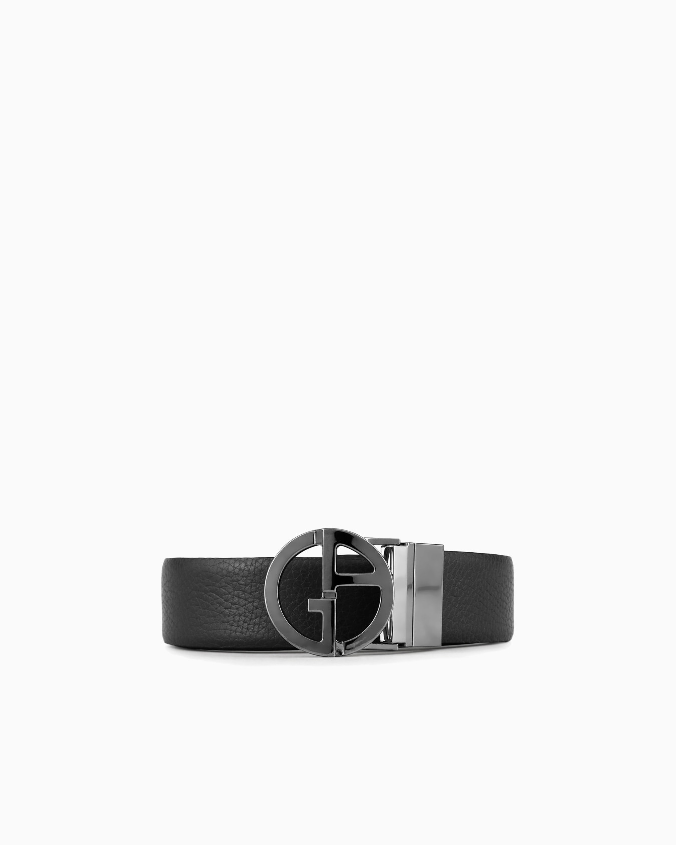 Two-toned, reversible leather belt Slide 0