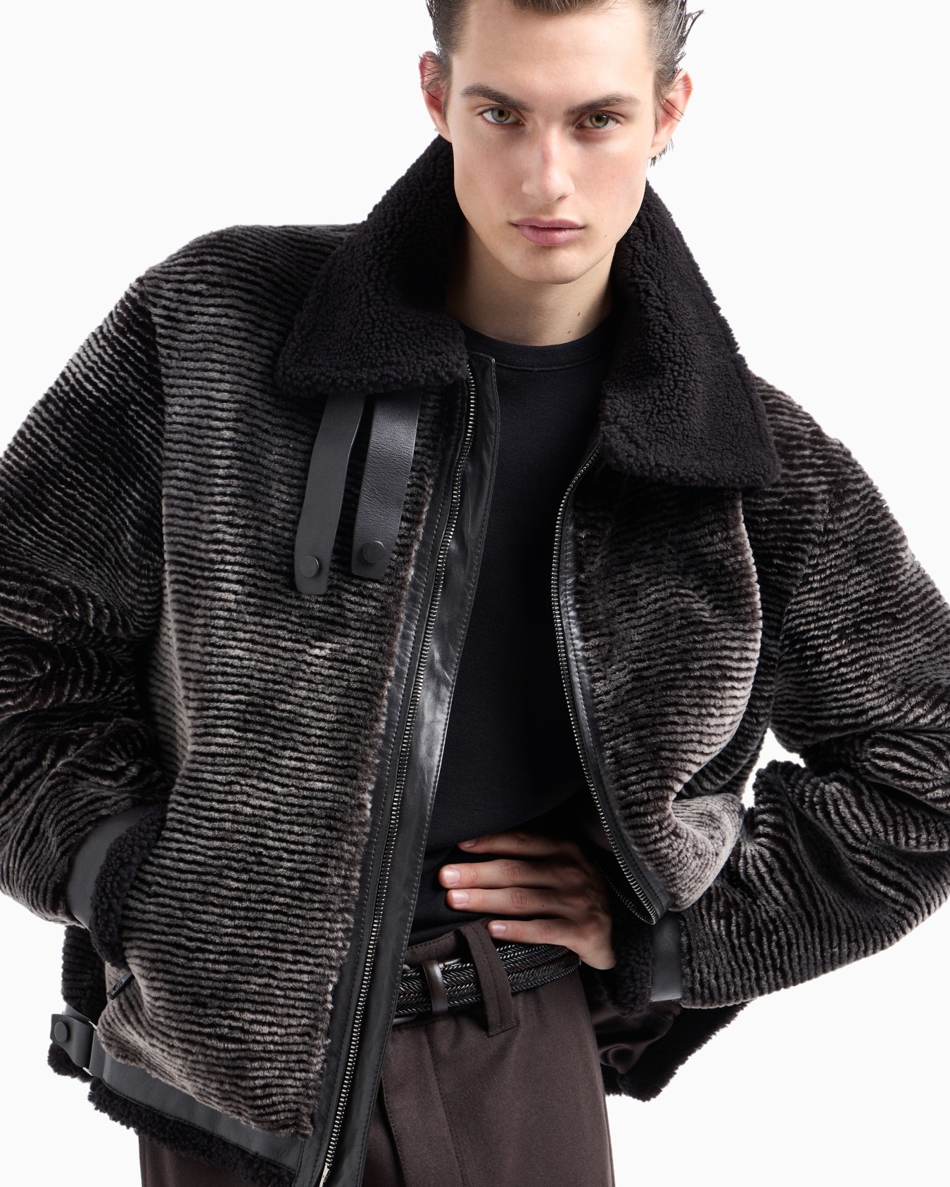 Woven leather belt Slide 3