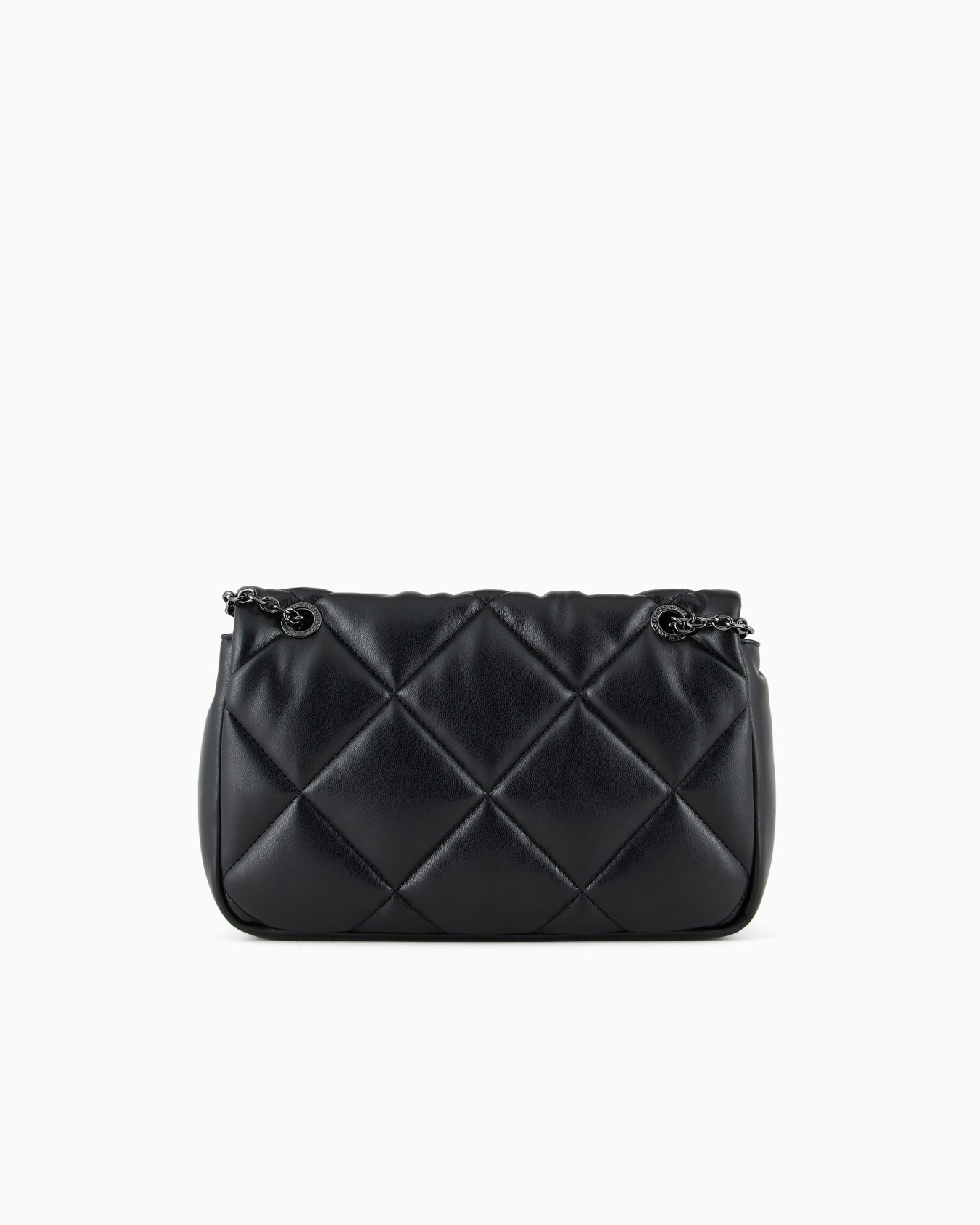 Quilted nappa leather-effect shopper bag with flap Slide 2