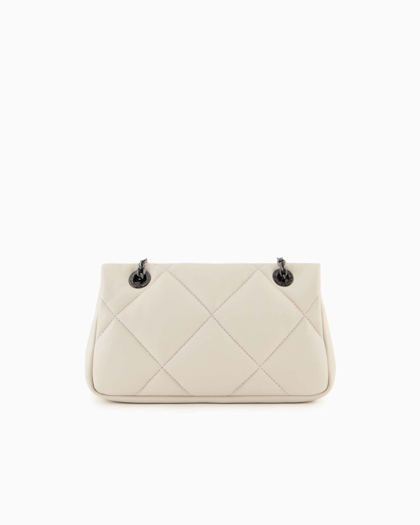 Quilted nappa leather-effect mini bag with flap Slide 2