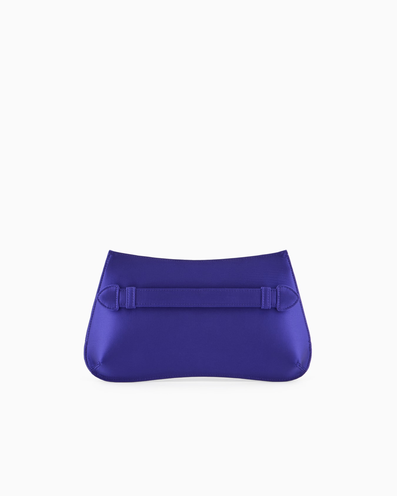 Satin clutch bag with chain strap Slide 2