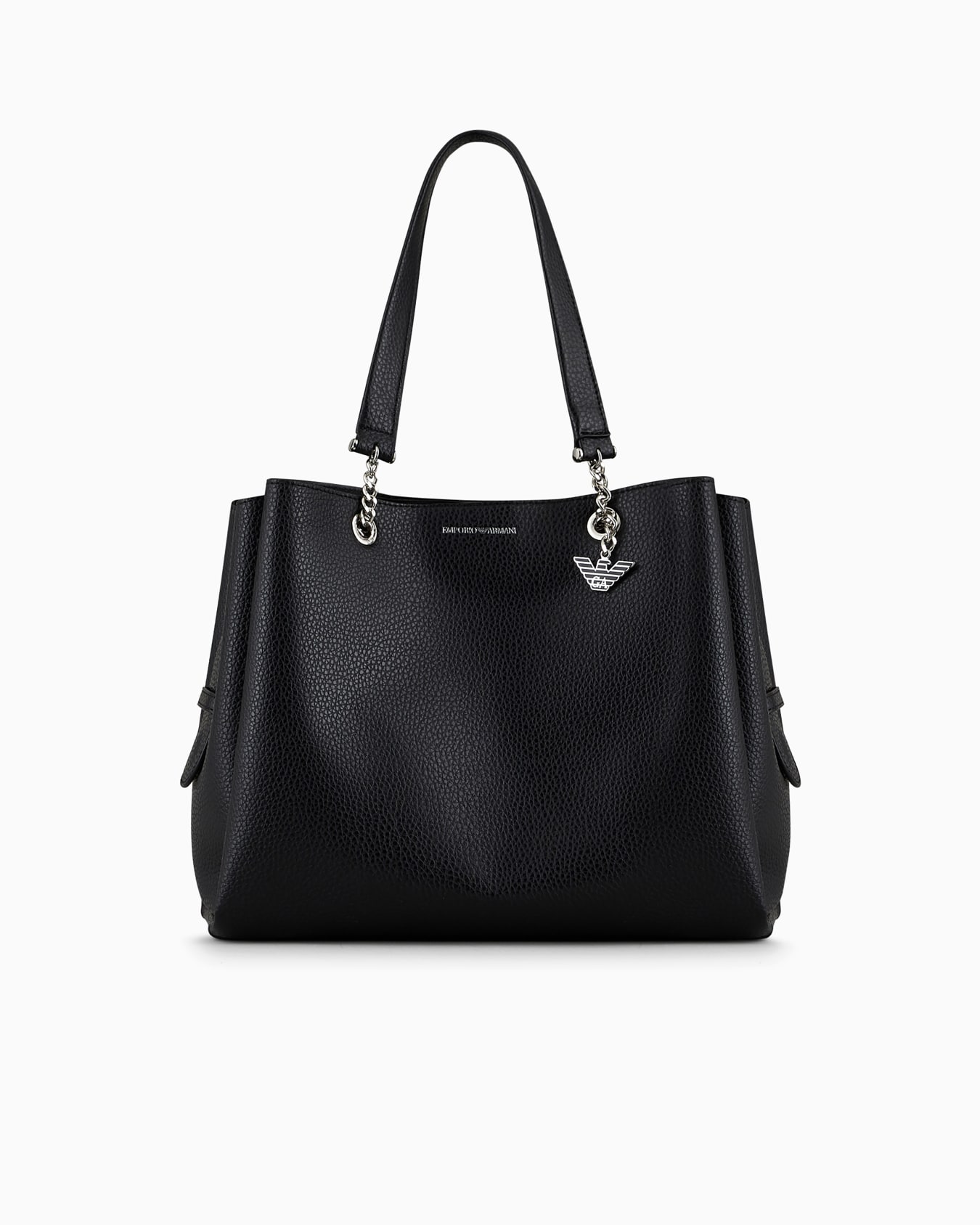Palmellato leather-effect shopper bag with eagle charm Slide 0