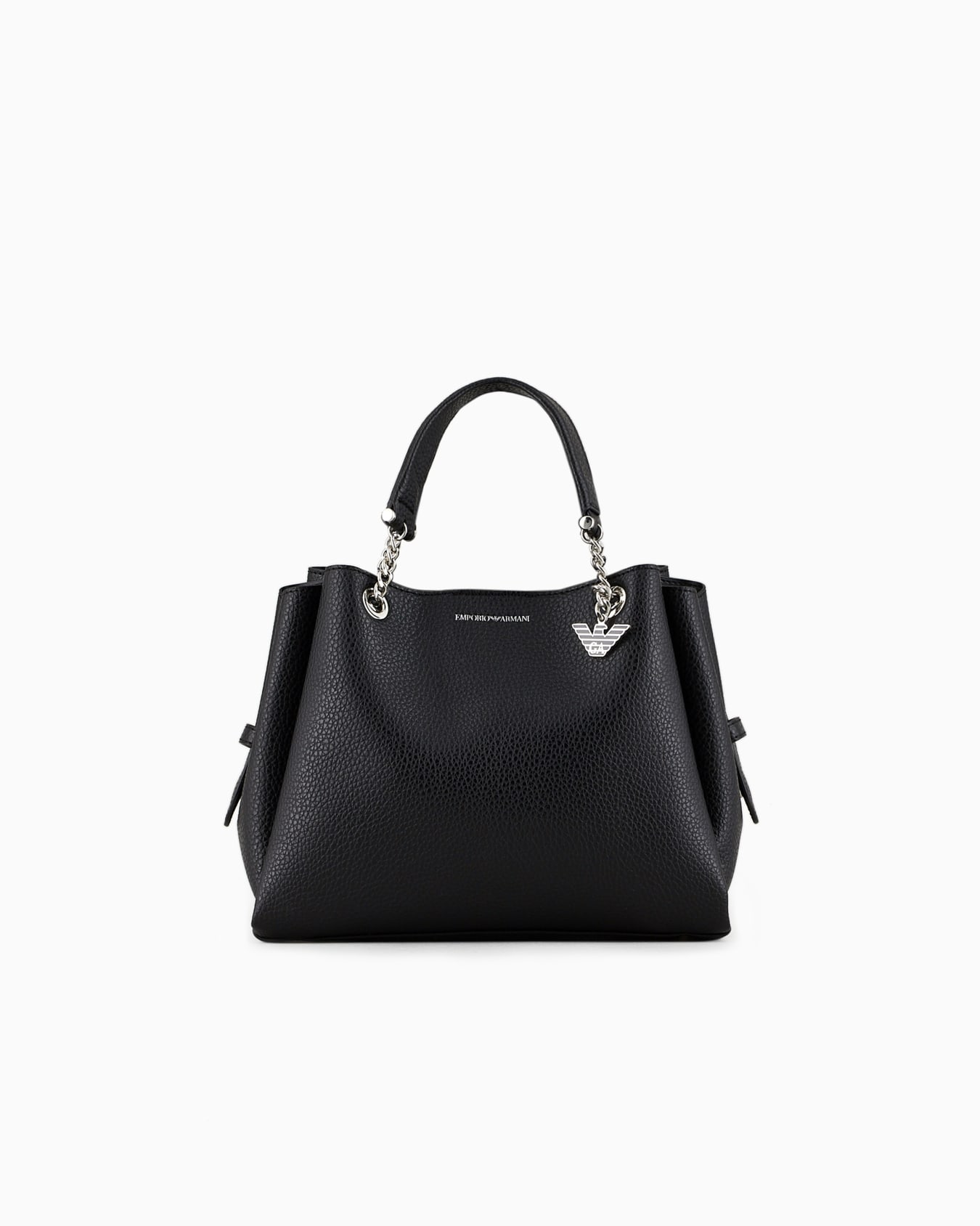 Palmellato leather-effect handbag with eagle charm Slide 0