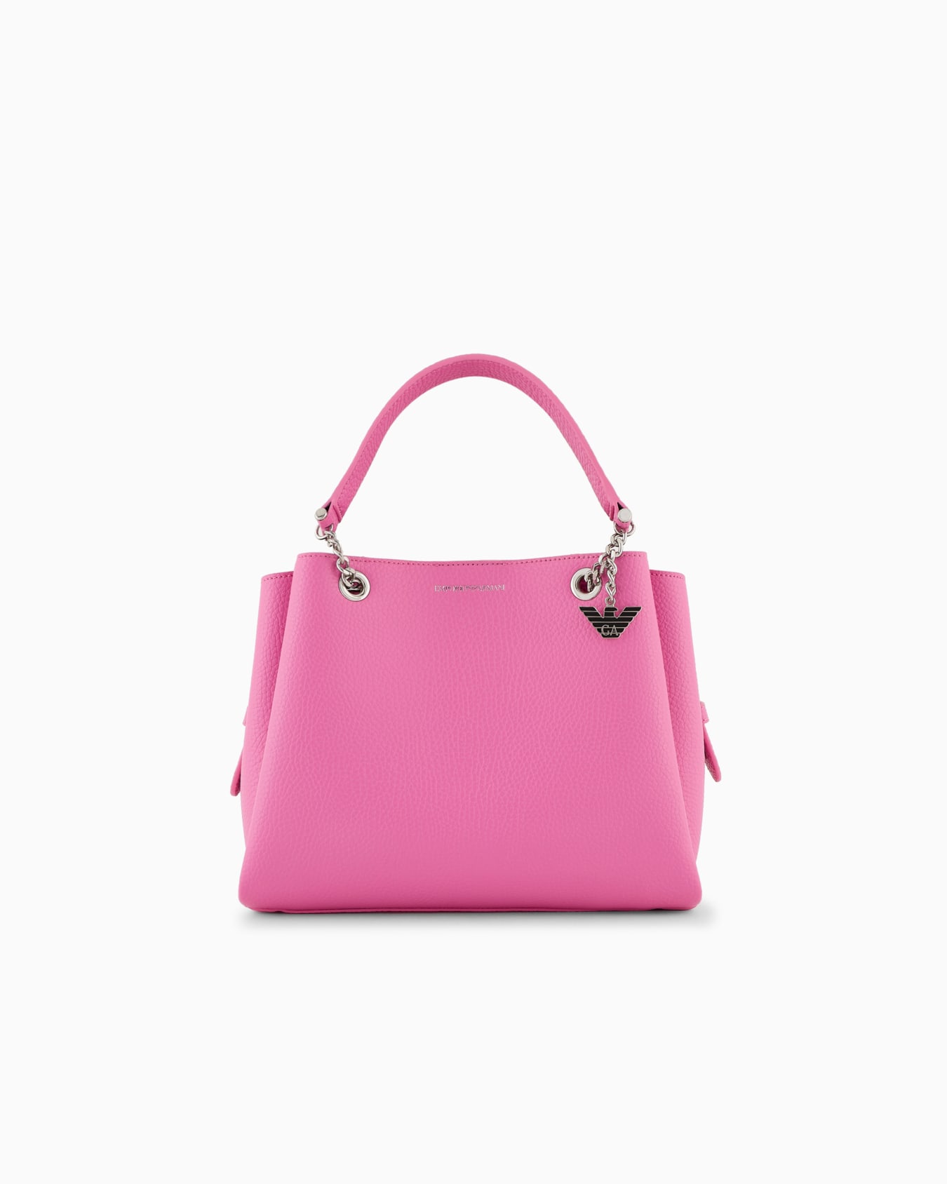 Palmellato leather-effect handbag with eagle charm Slide 0