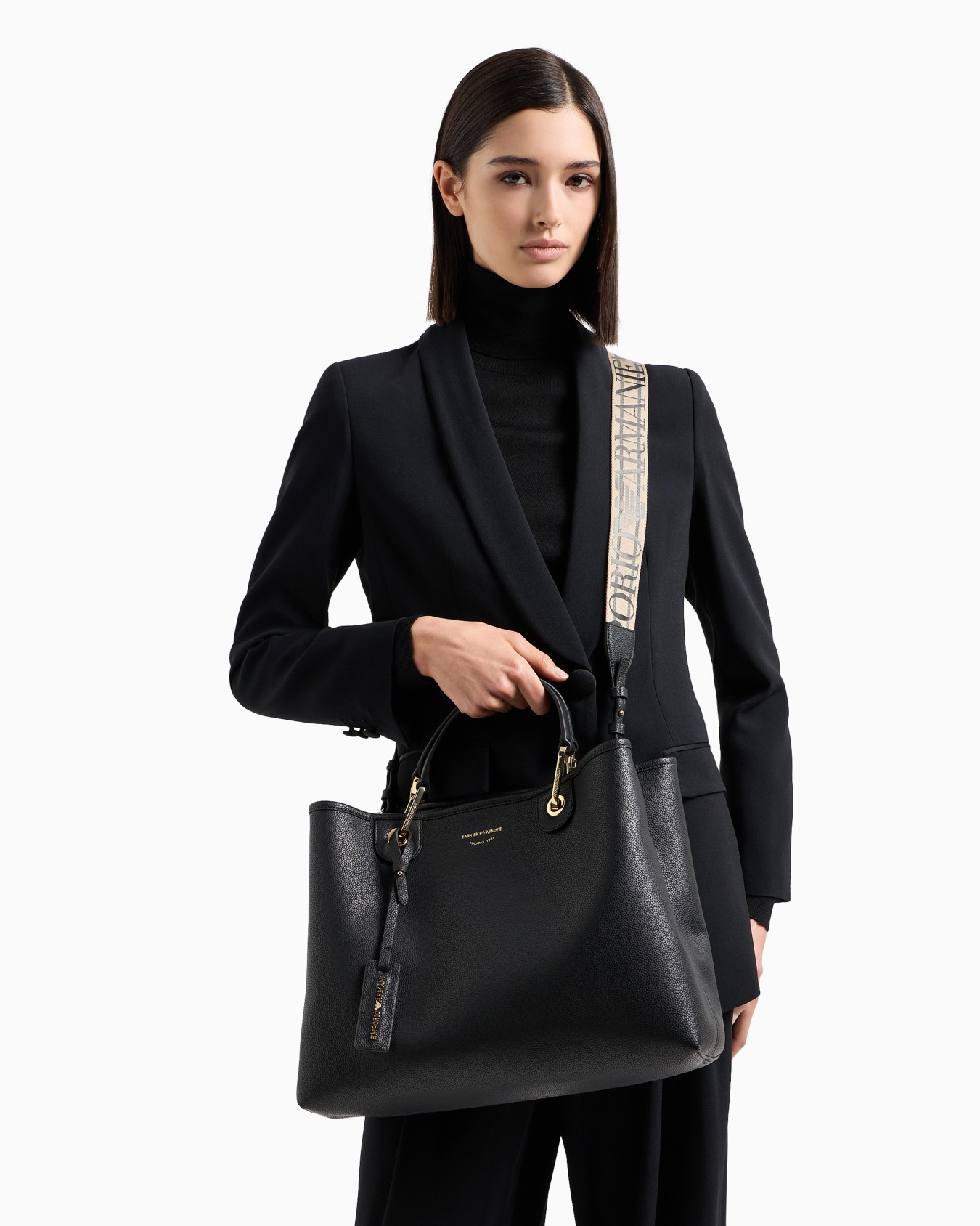 Medium MyEA shopper bag with deer print Slide 7