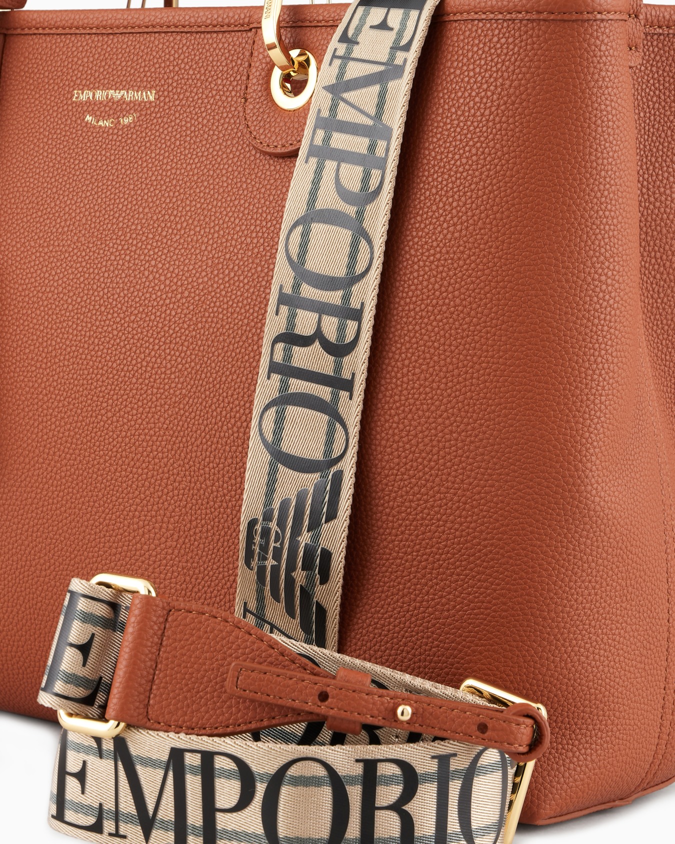 Medium MyEA shopper bag with deer print Slide 4