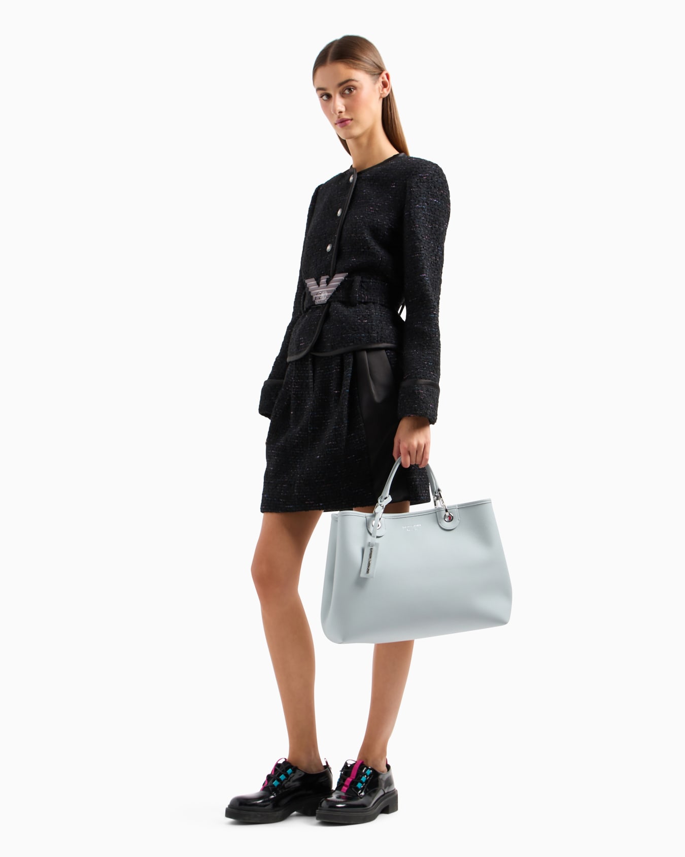 Medium MyEA shopper bag with deer print Slide 5