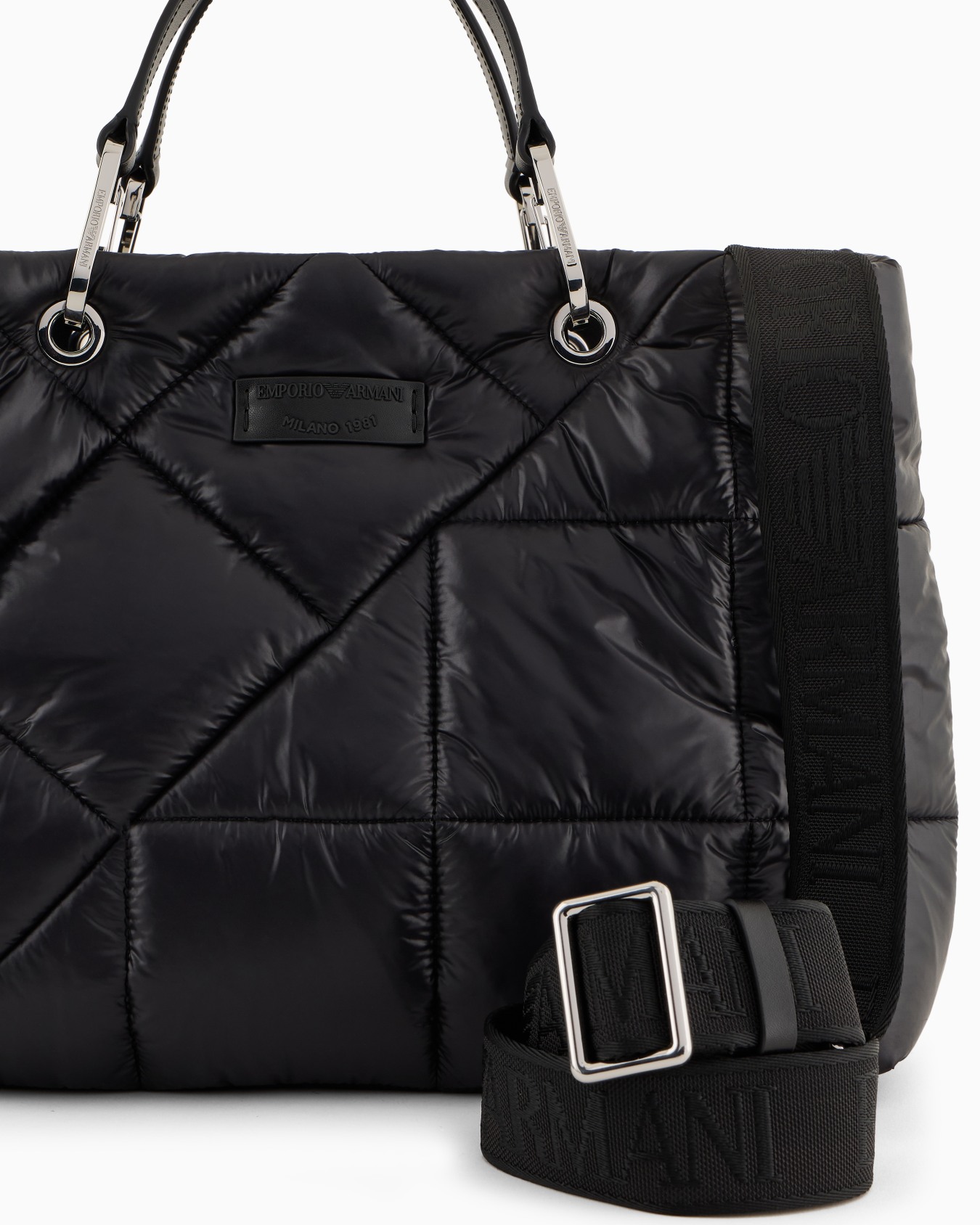Medium MyEA shopper bag in quilted nylon Slide 4