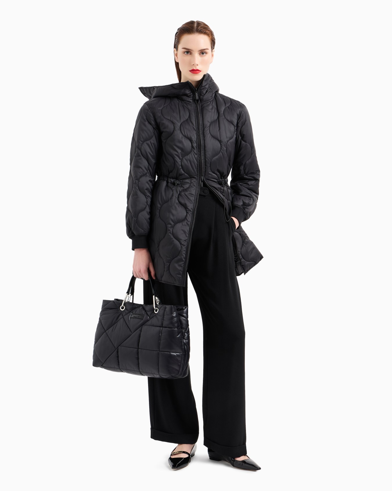 Medium MyEA shopper bag in quilted nylon Slide 6