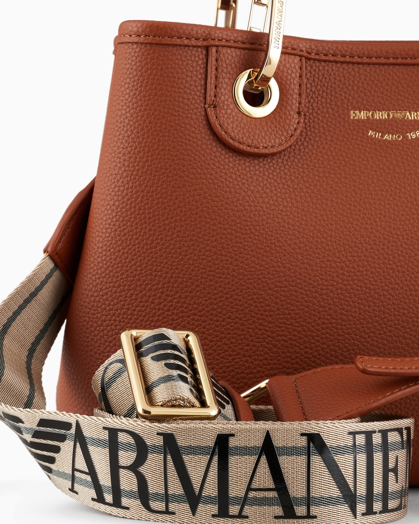 Small MyEA shopper bag with deer print Slide 5