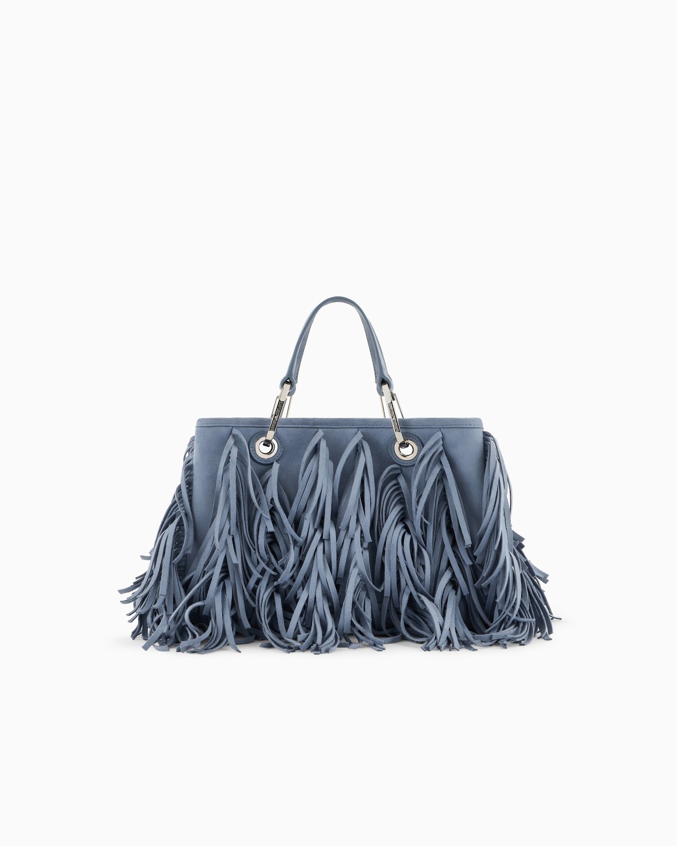 MyEA faux suede shopper bag with fringes Slide 2
