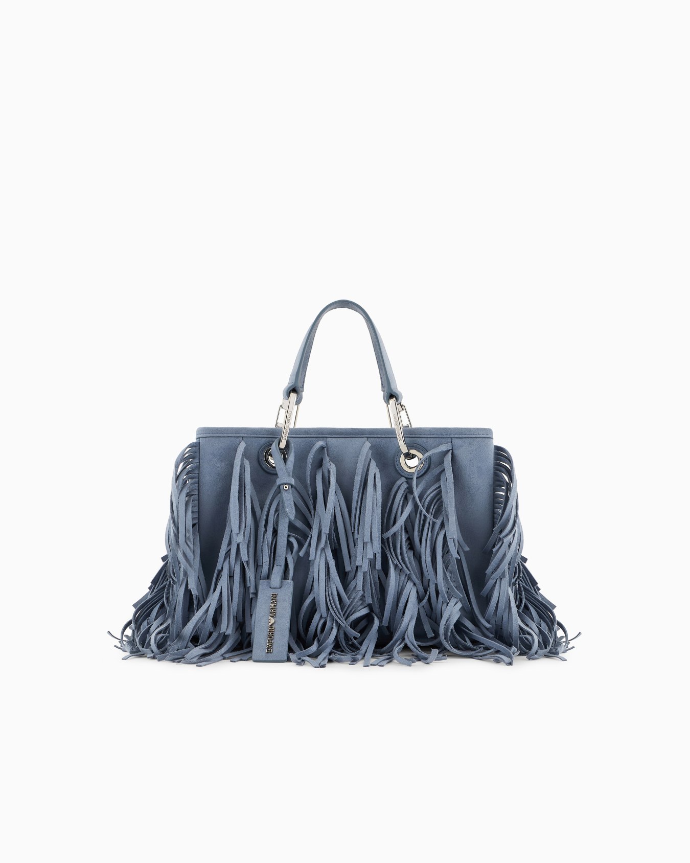MyEA faux suede shopper bag with fringes Slide 0
