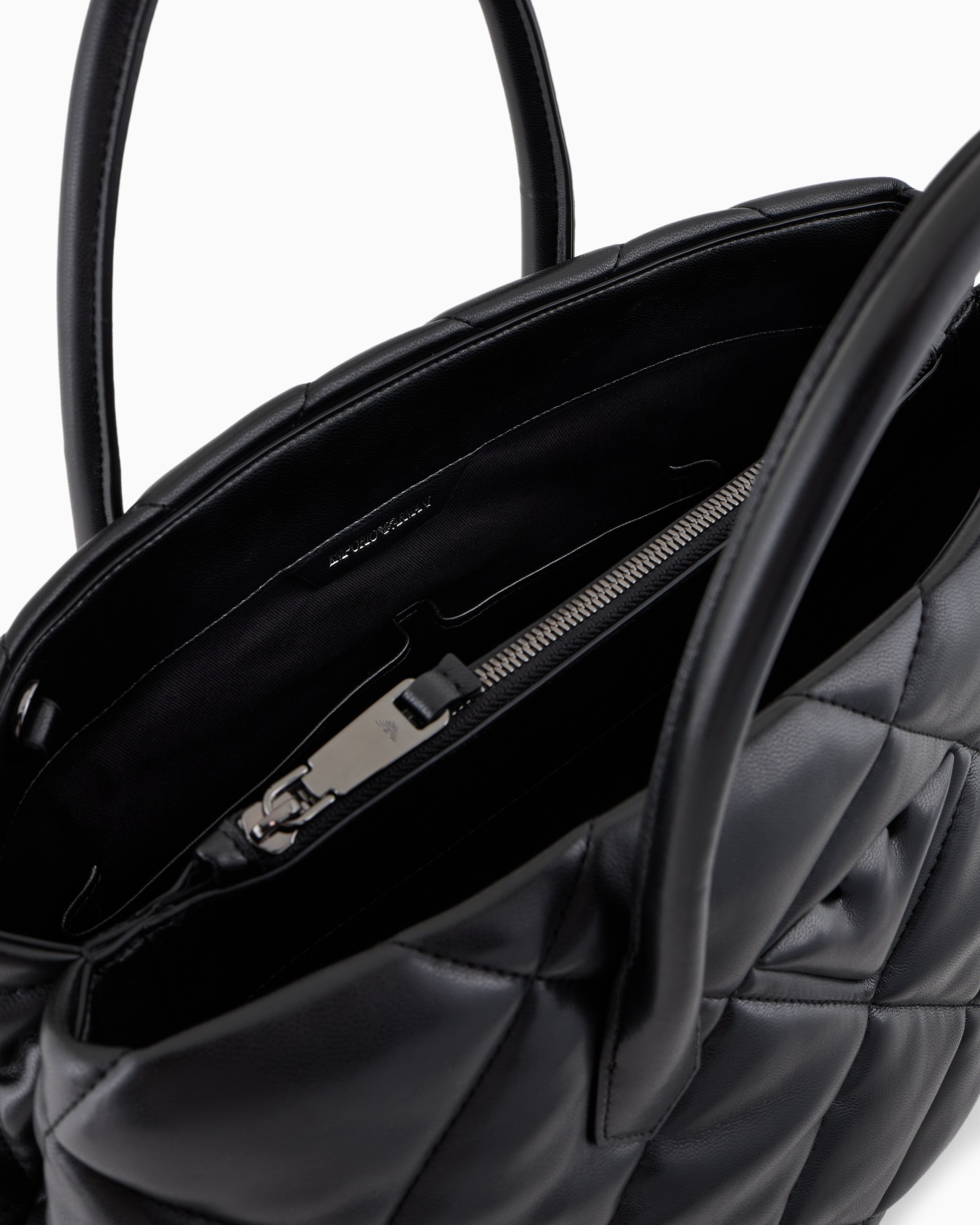 Große Handtasche in gesteppter Nappa-Optik Folie 3