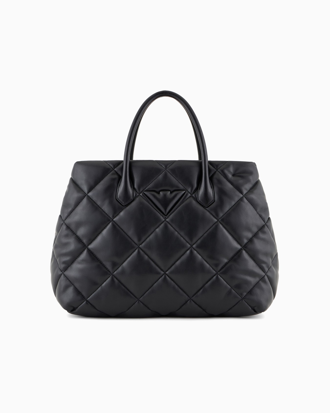 Große Handtasche in gesteppter Nappa-Optik Folie 0