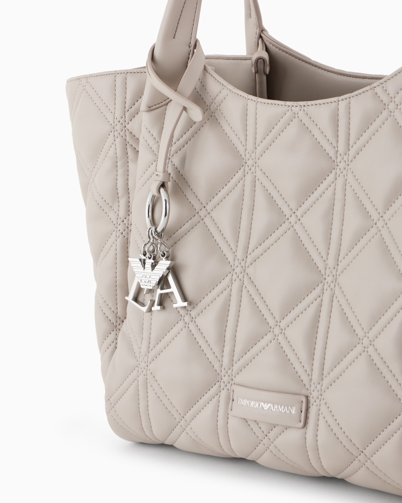 Bolso shopper efecto napa acolchada Diapositiva 4
