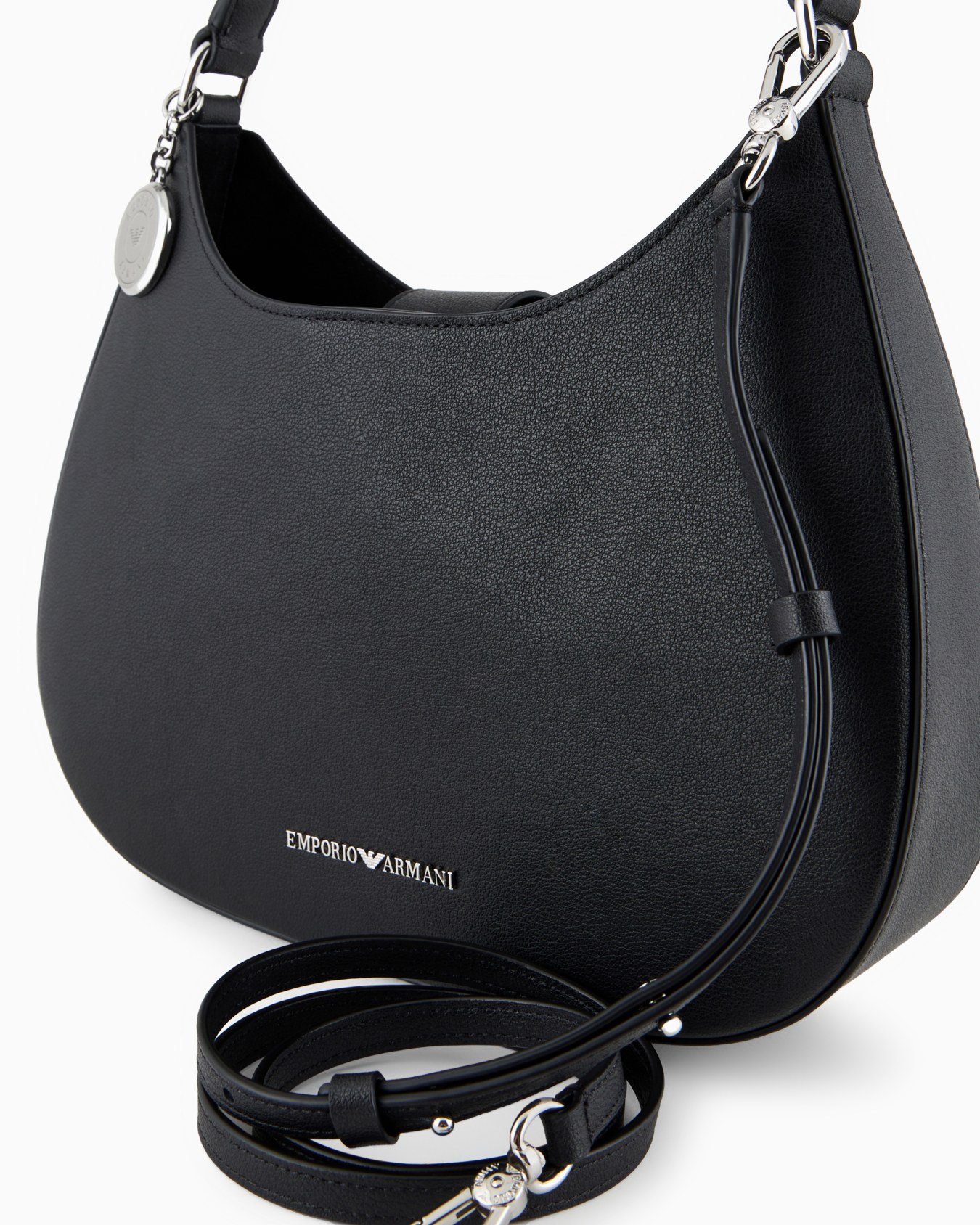 ASV micro-grain recycled leather hobo bag Slide 4