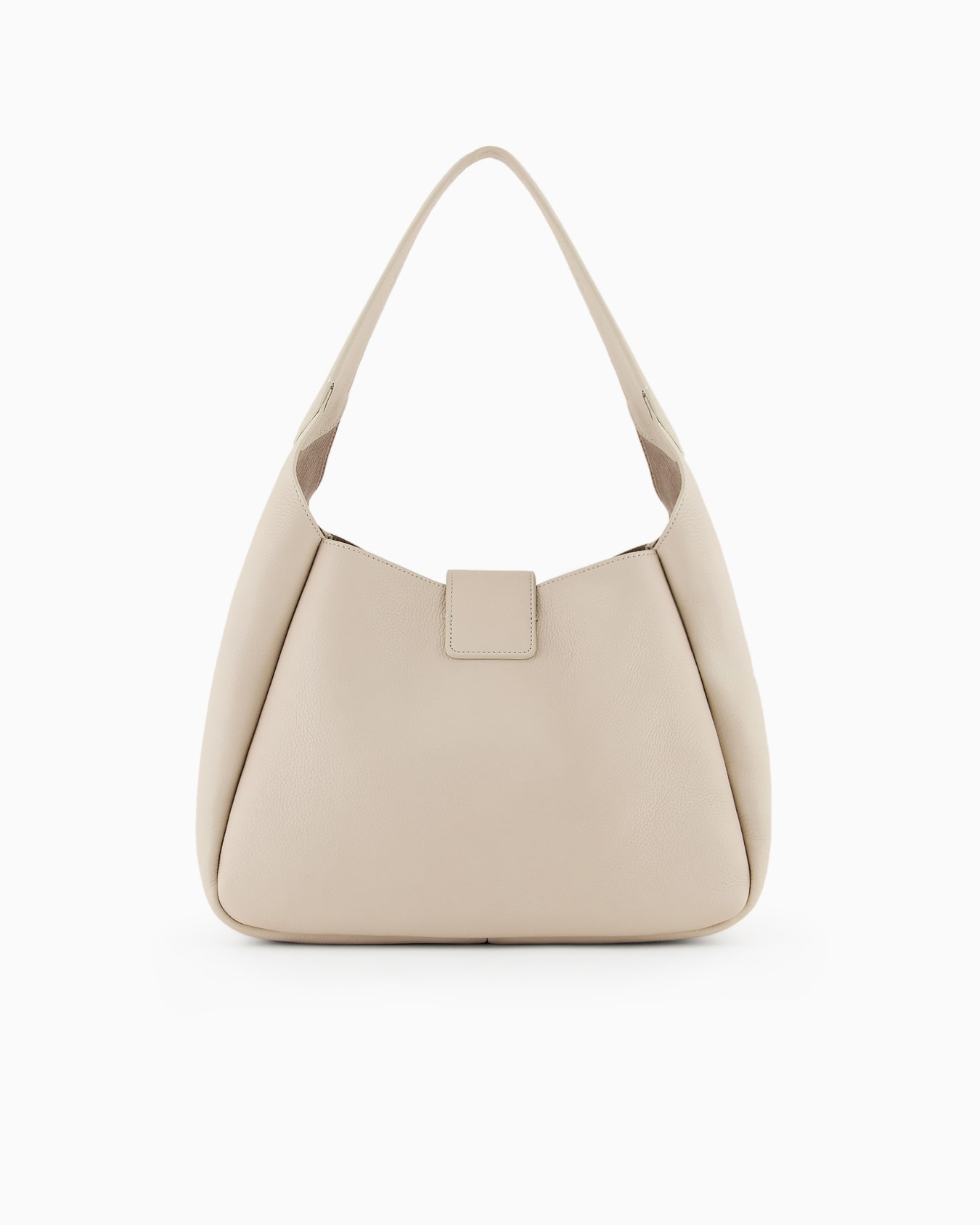 Leather hobo shoulder bag with eagle buckle Slide 2