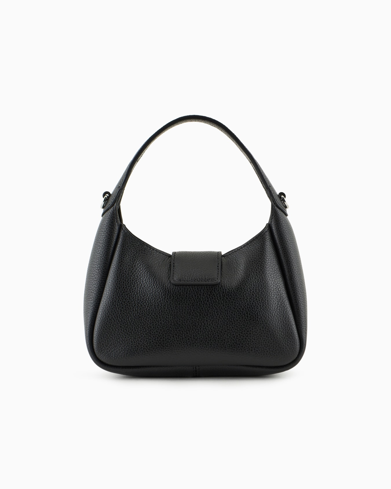 Leather hobo handbag with eagle buckle Slide 3