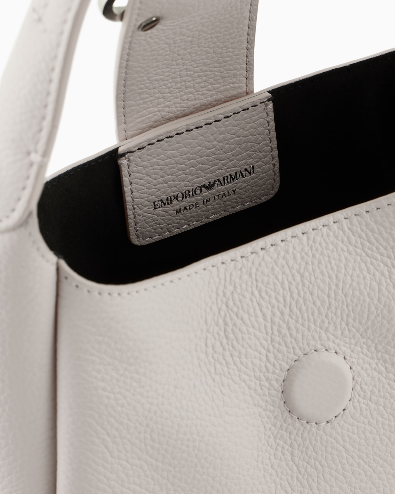 Leather hobo handbag with eagle buckle Slide 3