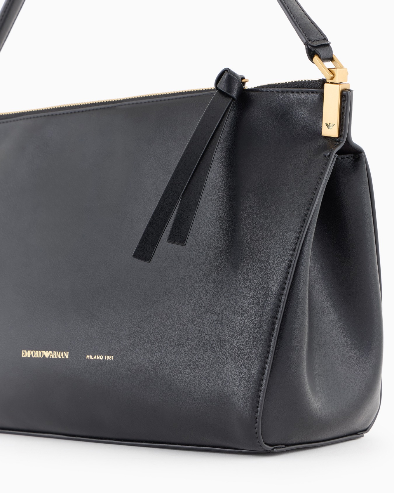 Bolso de mano mediano de piel lisa Diapositiva 4